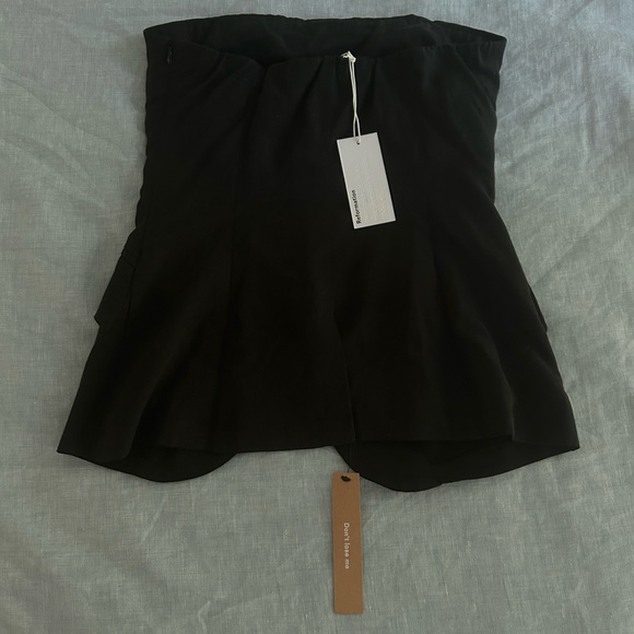 Reformation Tonya Top in Black Size 2 Strapless Tube Top vest top blazer - Picture 10 of 10